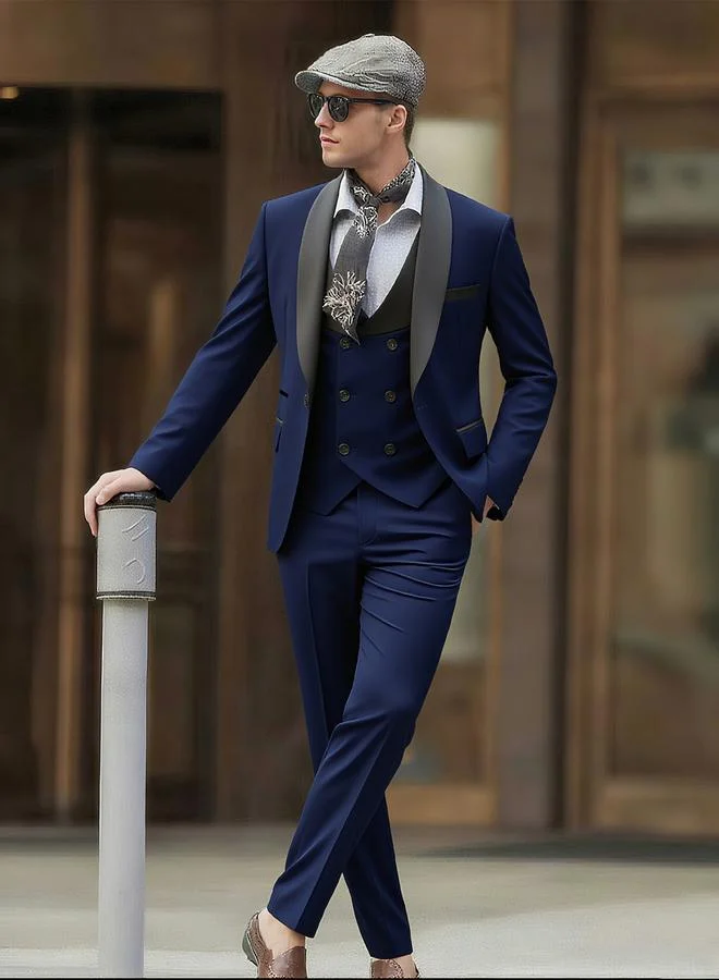 Take Two  3-Piece Suit Tailored Blazer, Waistcoat and Trousers Set for Men | Best Price UAE